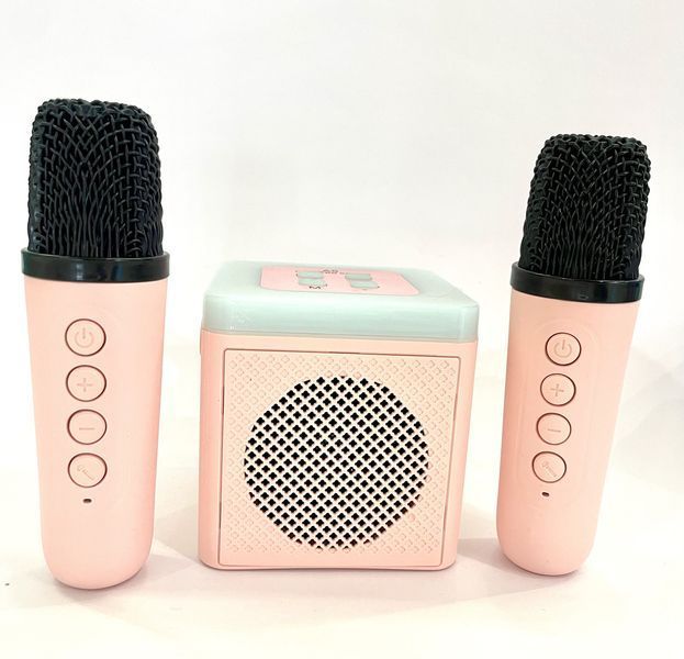 Караоке + Bluetooth Колонка + 2 Бездротові Мікрофони K12-kk1123 фото