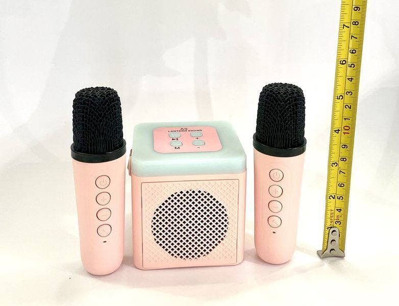 Караоке + Bluetooth Колонка + 2 Бездротові Мікрофони K12-kk1123 фото