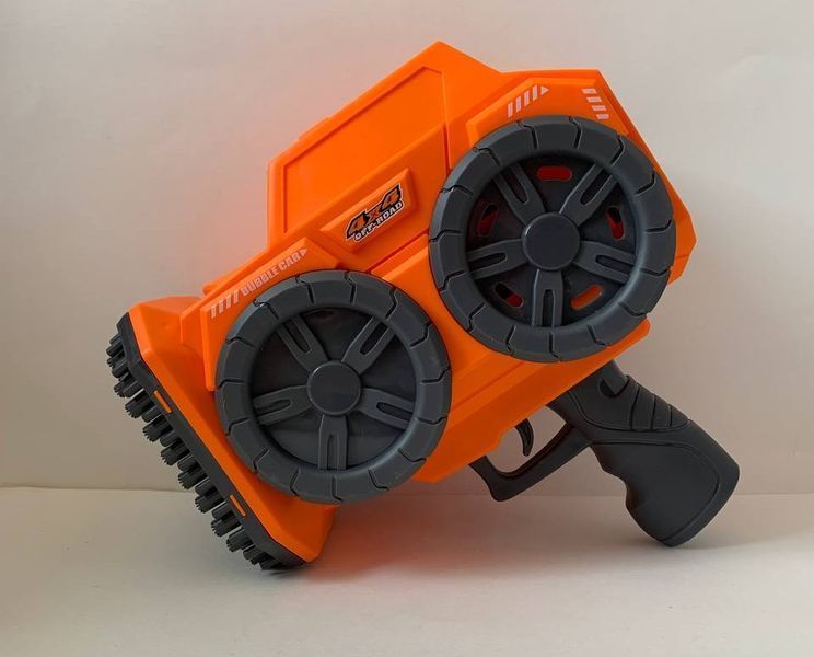 Пістолет мильних бульбашок off-road bubblecar 139 отворів жовтогарячий KB1294 фото