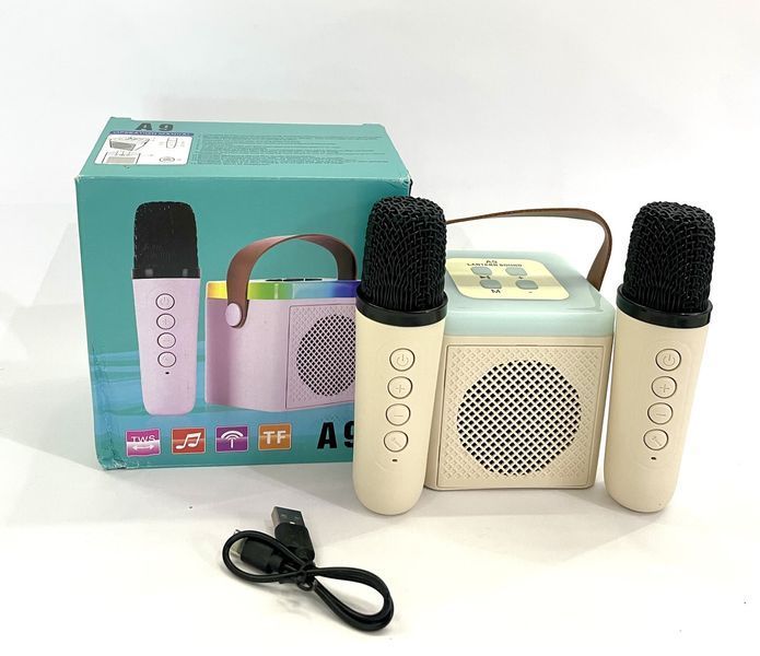 Караоке + Bluetooth Колонка + 2 Безпроводных Микрофона K12-kk1124 фото
