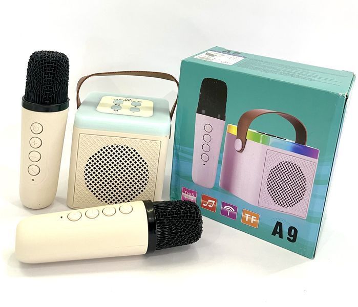 Караоке + Bluetooth Колонка + 2 Безпроводных Микрофона K12-kk1124 фото