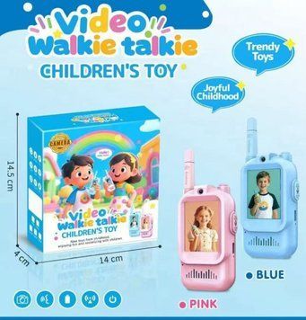 Відео-рації з екраном і відеочатом для дітей &mdash; HD Video Walkie Talkies (рожевий + блакитний) 16116-kk1144 фото