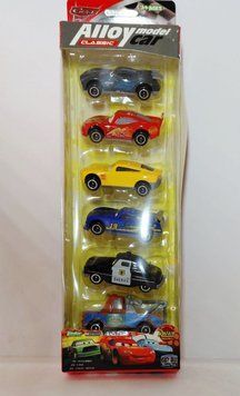 Набор машинок Тачки , 6 шт, металлические модельки героев мультфильма Cars Молния Маквин 829082-kk1285 фото