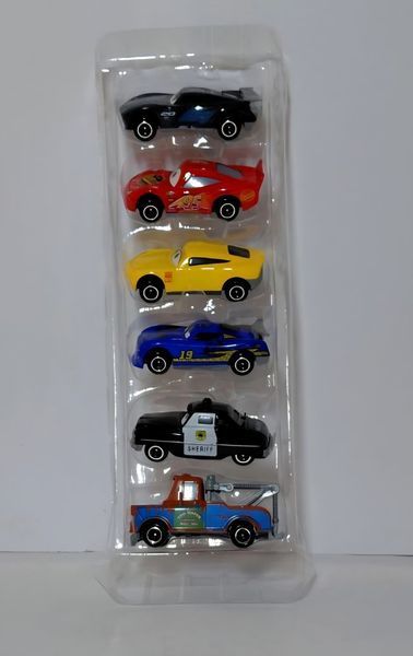 Набор машинок Тачки , 6 шт, металлические модельки героев мультфильма Cars Молния Маквин 829082-kk1285 фото