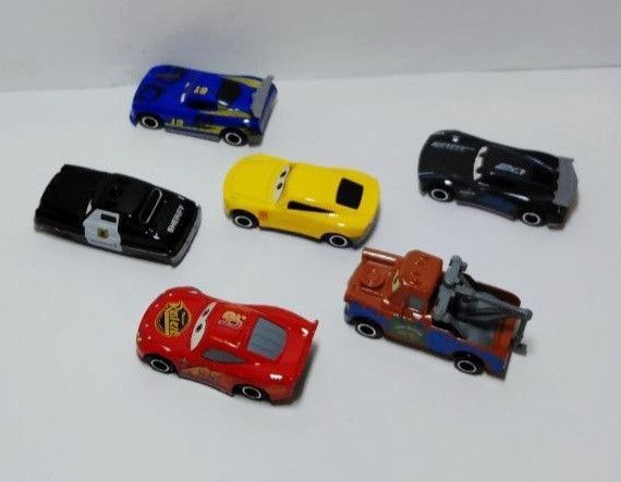 Набор машинок Тачки , 6 шт, металлические модельки героев мультфильма Cars Молния Маквин 829082-kk1285 фото