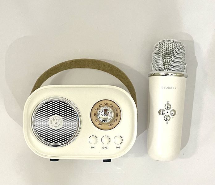 Bluetooth караоке-система Retro (біла) k-15-kk1164 фото