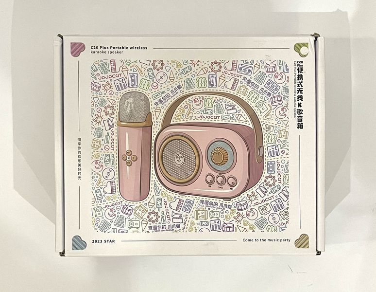 Bluetooth караоке-система Retro (біла) k-15-kk1164 фото
