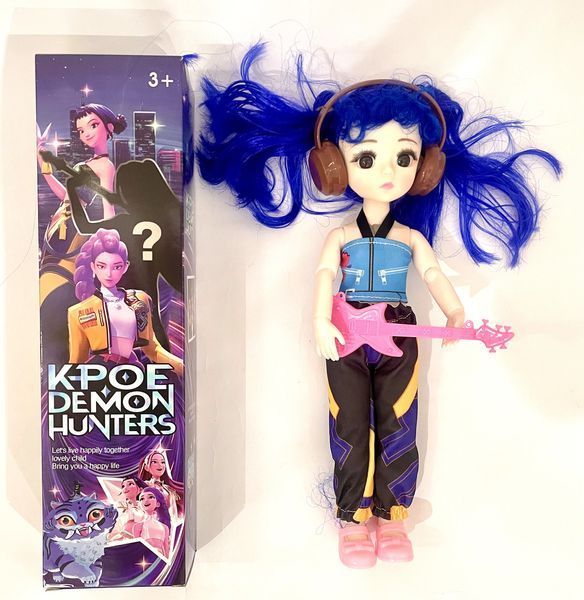 Музична лялька в стилі K-pop з гітарою в навушниках 20616-kk1169 фото