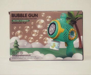 Пістолет мильних бульбашок Bubble Gun Electric Bubbling/Rich Bubbles/Strong Power зелений MT-31 фото