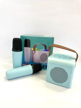 Караоке + Bluetooth Колонка + 2 Бездротові Мікрофони K12-kk1131 фото