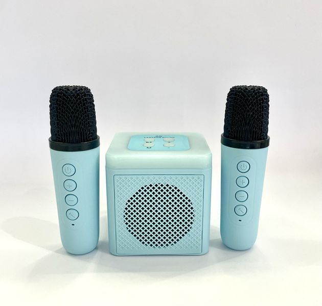 Караоке + Bluetooth Колонка + 2 Бездротові Мікрофони K12-kk1131 фото